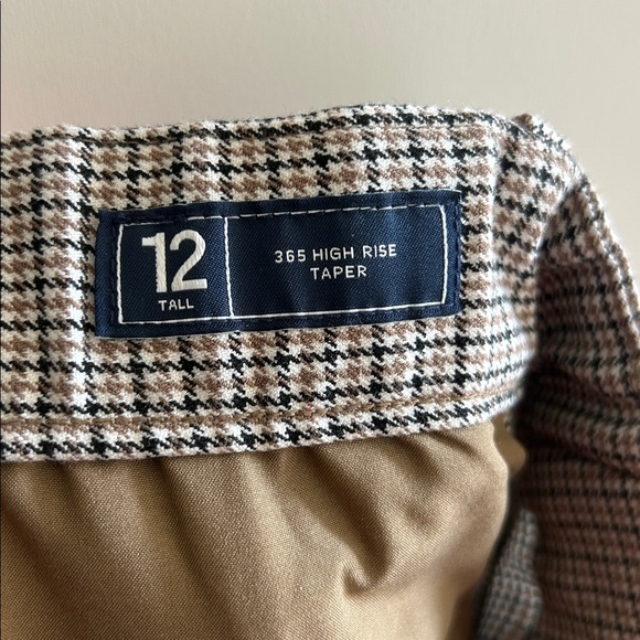 Gap Plaid 365 High Rise Taper Pants - Picture 7 of 8